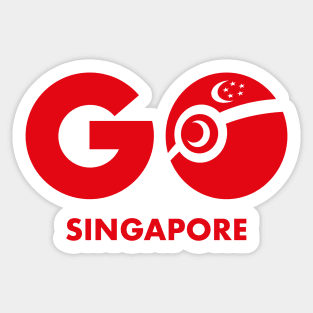 Go Singapore Red Sticker